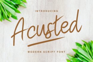 Acusted: A Handwritten Font for Modern Web Design