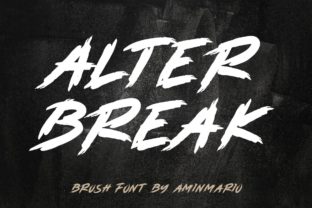 Alterbreak: A Quirky Handwritten Font for Makers