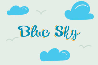 Blue Sky: A Friendly Handwritten Font for Crafters