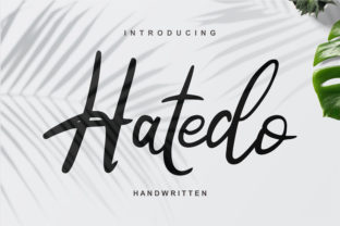 Hatedo: A Modern Script Font for Digital Design