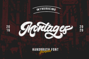 Montages: A Vintage Script Font for Campaigns