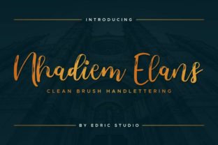 Nhadiem Elans: A Charming Script Font for Brands
