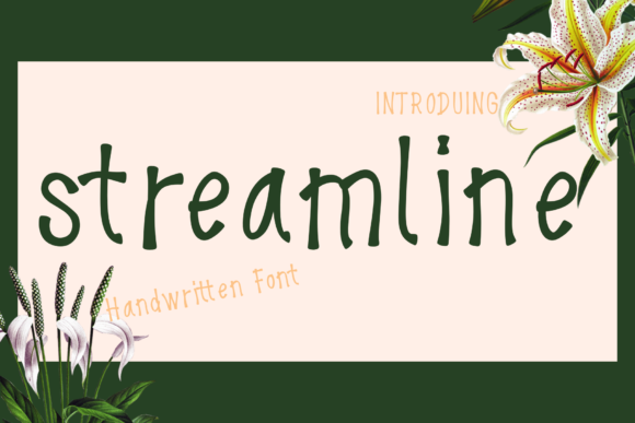 Streamline: A Quirky Handwritten Font for Makers