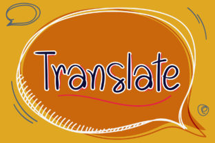 Translate: A Friendly Handwritten Font for Crafters