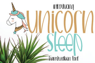 Unicorn Sleep: A Charming Script Font for Crafters