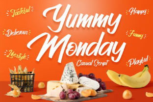 Yummy Monday: A Sweet Script Font for Editorial Design